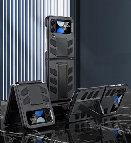 Coque Samsung Galaxy Z Flip 4 ENILSA rigide avec chaîne diamant élégante noire