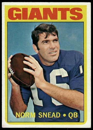 1972 Topps #118 Norm Snead New York Giants-FB (Football Card) EX Giants-FB Wake Forest