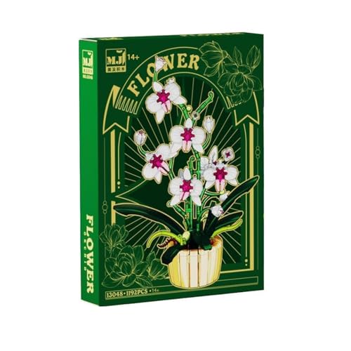 TOY PLAYER Ideas Orchidee Blumen Spielzeug Klemmbausteine Pflanzen Bausteine,Erhältlich in Zwei Farben Kompatibel Mit Generische Marke… – Ansicht 2