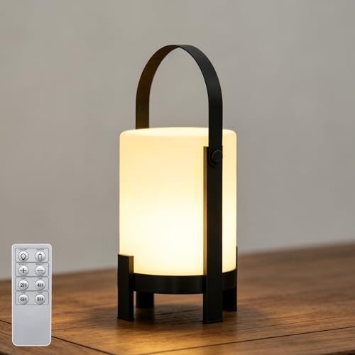 RWWR LED Outdoor Lampe Kabellos Dimmbar Tischlampe Campinglampe Mit...