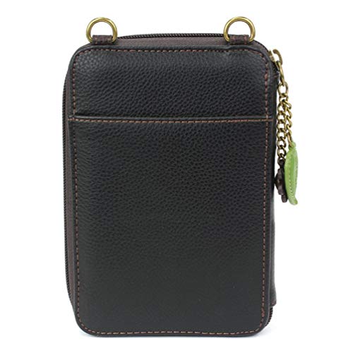 Chala Group Chala Handbags Red Rose Wallet Crossbody Handbag, Convertable Strap, 5.25 inchw x 7.5 inchh x 1.5 inchd, Burgundy4