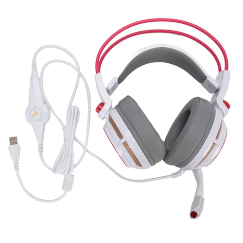 Gaming Headset, 7.1 Surround Sound Headphone Multi-Canal Vibrant Clear Sound USB HeadSets for Gaming Desktop Computer