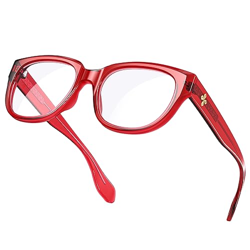 Image of VISOONE Retro Round Blue Light Blocking Glasses with Anti Computer Glare for Gaming Women and Men BLAZE