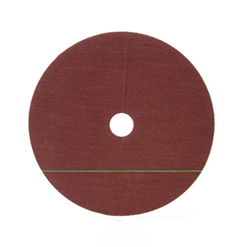 3M Fibre Disc 381C - Metal Grinding Disc - 50 Grit Aluminum Oxide - Weld Grinding and Beveling - For Angle Grinders - 7' x 7/8'