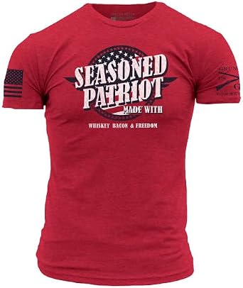 Grunt Style Seasoned Patriot Mens T-Shirt
