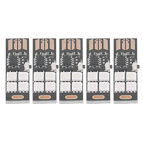 Mini lumières USB multicolores RVB x5 pour rétro-éclairage TV