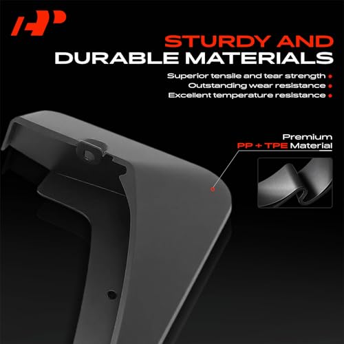 Image of A-Premium Mud Flaps Compatible with Mazda | for Mazda CX-30 2020-2025 Sport Utility, No Drilling Required Mud Guards with Hardware Accessories, Set of 4 Front and Rear