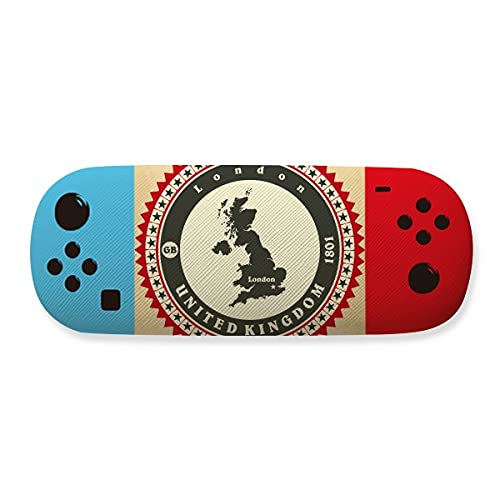 Étui de rangement pour lunettes anti rayures motif carte pays Royaume-Uni