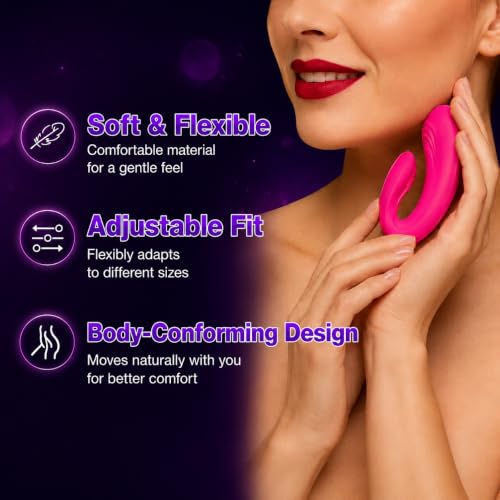 Image of Big Shocked Couples Vibrator Female Sex Toys - Remote Control Wearable Vibrators C Shaped Adult Couples Sex Toy G Spot Vibrater Clitoral Penis with 9 Powerful Double-Ended Dildos Adult Toys for Women