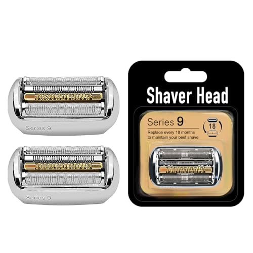 2Packs Series 9 92S Electric Replacement Shaver Head Accessories Compatible with Braun Series 9 Electric Razors 9290cc, 9291cc, 9370cc, 9293s, 9385cc, 9390cc, 9330s, 9296cc (Upgraded ver.)