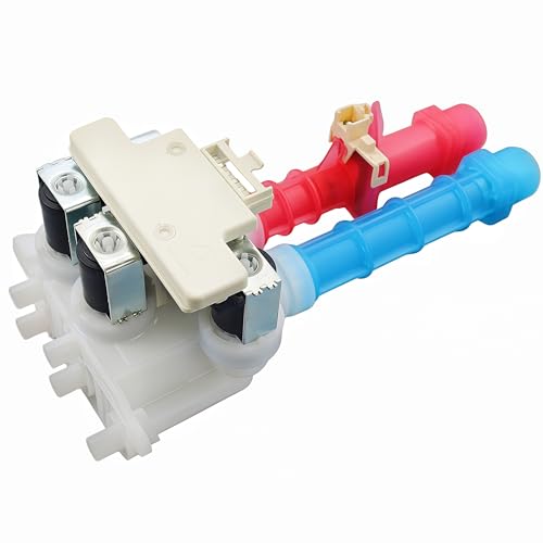 5304528029 Washing Machine Water Inlet Valve Assembly Fit for GE Hotpoint Kenmore Frigidaire Electrolux washers Washer Water Valve Replace 5304522534 5304514790 5304514791 PS16544354