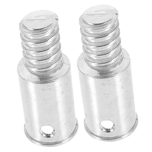 Yardwe 2pcs Tip for Extension Pole Handle Tips for Metal Poles Tips for Handle Extension Pole Adapter Handle Tips for Poles Telescopic Rod Broom mop Head Stainless Steel Thread Metal Rod
