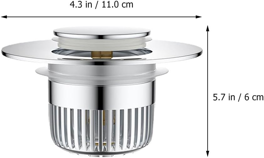 Veemoon Kitchen Sink Stopper Strainer Filter Sink Plug Bathroom Drainer Bathroom Drain Stopper Stoppers Universal Washbasin Plug Brass Toilet Tub