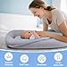Baby Lounger, Baby Lounger Pillow for Newborn 0-24 Months, Premium Soft & Breathable Infant Lounger, Pure Cotton Baby Nest for Boys & Girls, Portable Newborn Lounger for Travel and Home.