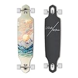 VOLADOR Urban Freeride Pro Longboard Cruiser 101,6 cm | Kanadisches Ahornholz-Deck & geschmiedeter...