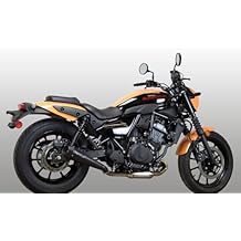 M4 Performance Exhaust black ceramic coated slip on muffler compatible with 2024 Kawasaki Eliminator KA1012
