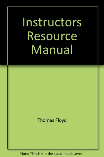 Instructors Resource Manual 0130486817 Book Cover