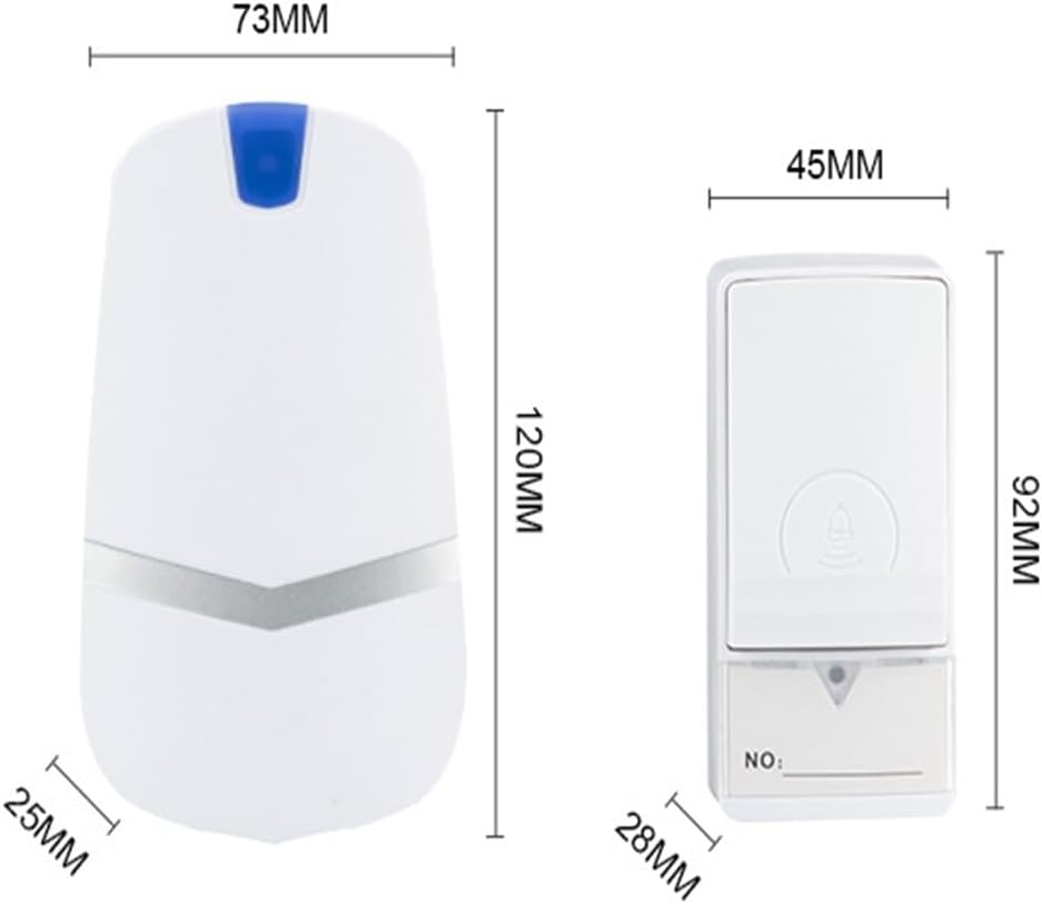 HBJWOV Doorbell Intelligent Self-generating Doorbell Home Waterproof