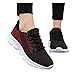 Outdoor Keep Breathable Lace Up Runing Warm Sports Fashion Shoes Women Shoes Mesh Women's Weightlifting Shoes for Women (Red, 8.5)