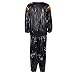 riou Conjunto de chándal y pantalón para Hombre PVC Fitness Clothes Sports...