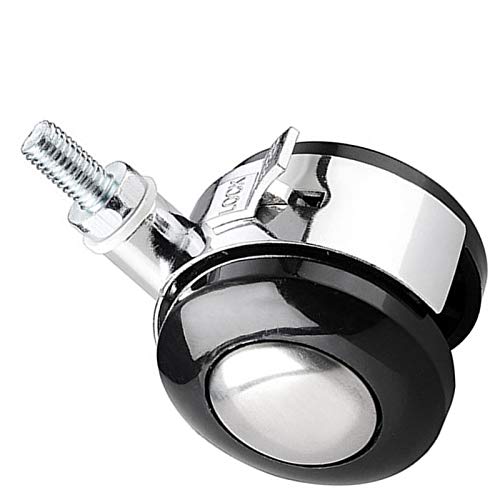 Roulettes pivotantes M6 avec frein lot de 4 pour lit et table