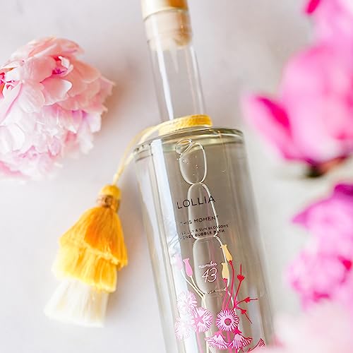 Lollia This Moment Bubble Bath, 24 Fl. Oz. – Water Lily & Sun Blossoms Scent – Gentle & Moisturizing Bubble Bath, Hydrating Ingredients, Scented Bubble Bath For Women #TOP18