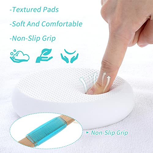 Lfj Body Lotion Applicator For Back,Sunscreen Applicator For Back, Long Handle Back Lotion Applicator With 4 Replaceable Pads For Women Men, Shower Body Wash, Skin Cream, Sunscreen And Aloe #TOP2