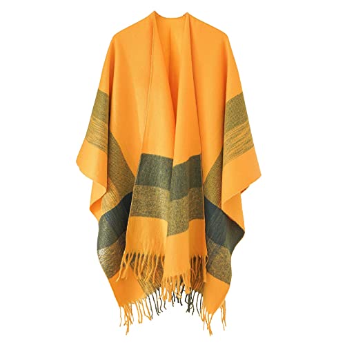 Écharpe cardigan pour femme chaude coupe-vent imprimé fleurs artificielles