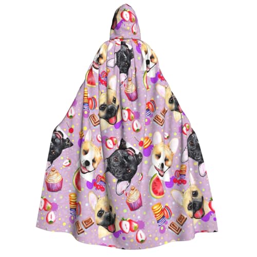 Cape à capuche bouledogue français pour résoudre votre panne d'idée costume