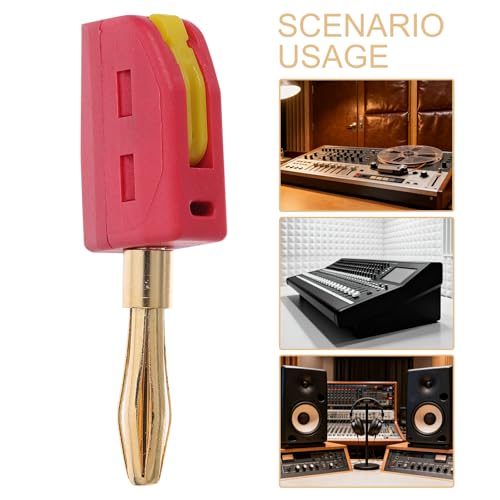 Conectores banana de 4 mm para organizar los cables del cine en casa y amplificadores de salón 3