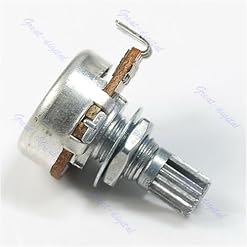 Potentiomètre cannelé A500K pour guitare électrique, basse – Ampli tonalité – Volume de tonalité – 15 mm - Les Beatles, Paul McCartney, John Lennon, RIngo Starr, George Harrison Potentiomètre cannelé A500K pour guitare électrique, basse - Ampli tonalité - Volume de tonalité - 15 mm – Image 2