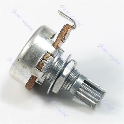 Potentiomètre cannelé A500K pour guitare électrique, basse – Ampli tonalité – Volume de tonalité – 15 mm - Les Beatles, Paul McCartney, John Lennon, RIngo Starr, George Harrison Potentiomètre cannelé A500K pour guitare électrique, basse - Ampli tonalité - Volume de tonalité - 15 mm – Image 3