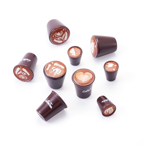Accessoires décoration micro paysage avec 36 mini tasses café en résine