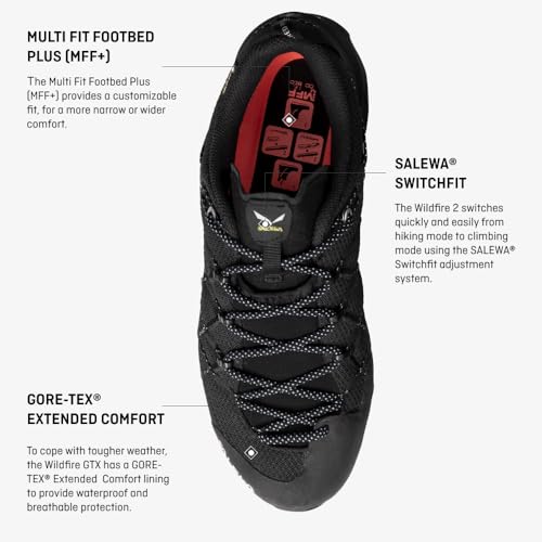Image of Salewa Men's Wildfire 2 GTX Shoe - GTX Waterproof Gore-Tex Trail Shoe for Hiking & Trekking