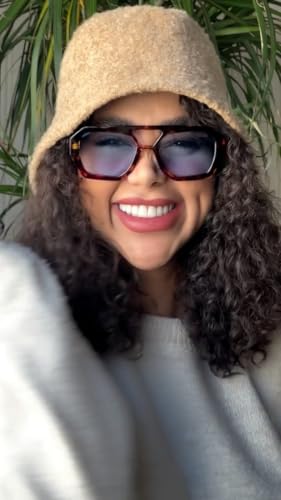 2025 Trendy Designer Square Aviator Sunglasses For Women Vintage 70s Thick Double Bridge Sun Glasses4