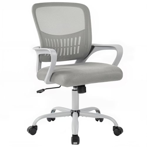 DUMOS Home Office Computer Chair - Ergonomic Mid Back Desk...