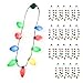 Windy City Novelties 9 Bulb Christmas LED Light Up Necklace Holiday Costume Accessories for Christmas Xmas Party Favor Party Supply (20)