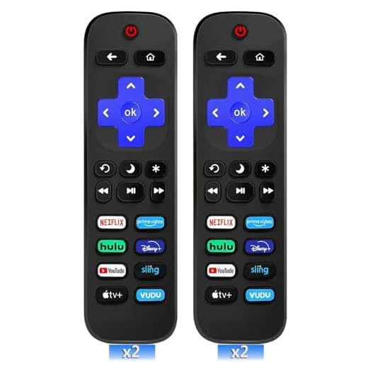 2PACK Replacement Remote Control for All Roku TV 2-in-1, Universal Remote for TCL TV Hisense TV ONN TV Hitachi TV Element Westinghouse Philips JVC TVs, 8 Shortcut Keys [NOT for Stick/Box]