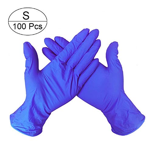 Preisvergleich Produktbild Jodimitty 100 Stück Nitril Einweghandschuhe Einmalhandschuhe Nitril Handschuhe Küche Handschuhe puderfrei,ohne Latex, unsteril, latexfrei, disposible Gloves