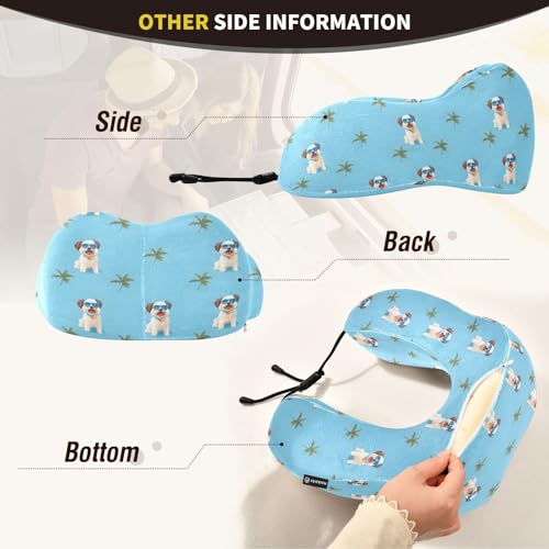 Almohada de cuello espuma viscoelástica portátil redonda miniatura 5