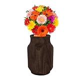 Blumenvase aus Holz - Rustikale Tischvase, handgefertigter Pflanzenständer | Display aus Naturholz dekorativer Blumenbehälter, Inneneinrichtung, Wohnzimmer-Styling