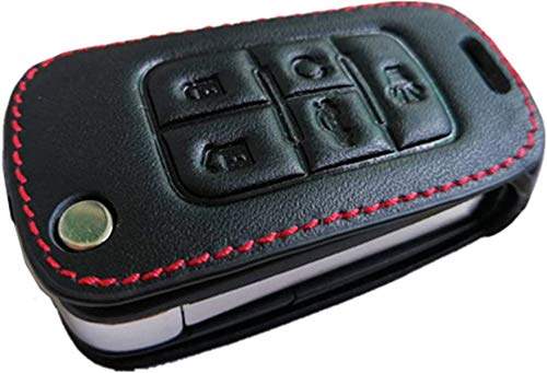 KAWIHEN Leather Smart Remote Key Fob Case Holder Cover For Chevrolet Camaro Cruze