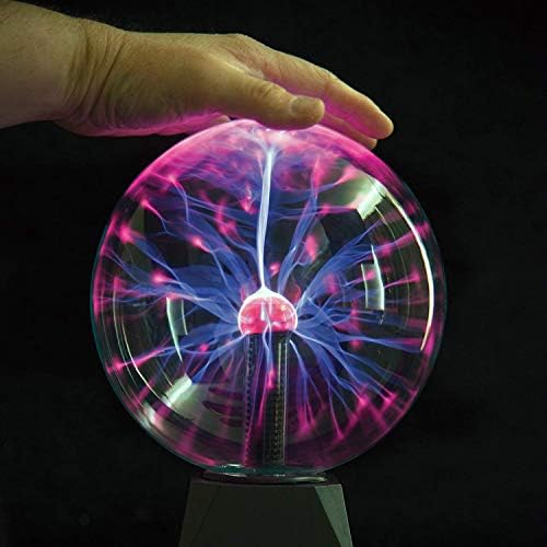 BEIAOSU Plasma Ball Light, High 15cm USB Lamp Touch Sensitive Lightning USB or Battery Powered Light Novelty Decoration for Office Desk, Kids Child Party Birthday Creative Gift