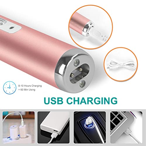 Hiraith Barbeador feminino 4 em 1, barbeador elétrico feminino sem fio para o rosto e sobrancelha e