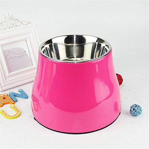 MYYXGS Diseño único para Mejorar el Cuenco de Perro, no derrames, Cuenco Elevado de alimentación de Perro Elevado, Cuello sin presión alimentador Antideslizante