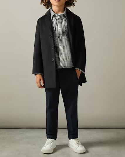 ORBITRAY 2-14 Years Wool Blended Notch Lapel Coat Thighs Length for Boys Fall Coat Winter Dinner Dress Coat4