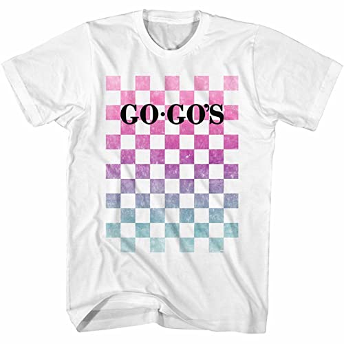 Photo de dehen The Go Go'S Checkered Adult T Shirt XL