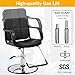 BLKMTY Barber Chair Hydraulic Salon Chair 360° Swivel Stylist Spa Chairs Low Back Hair Stylist Chairs for Barbershop Home Beauty Salon Equipment, Max Load Weight 440 lbs, Black