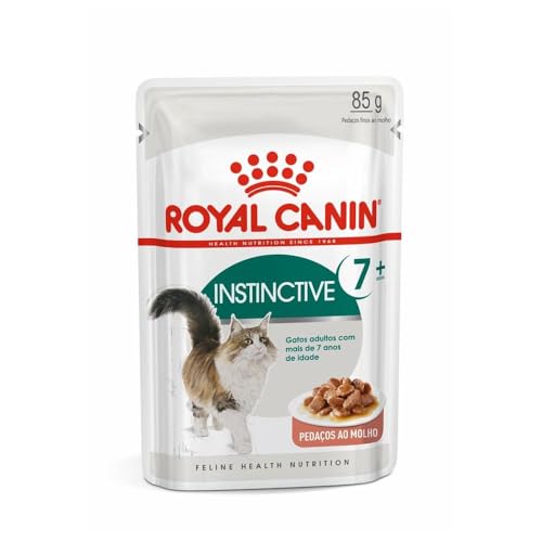 Ração Royal Canin Sachê Feline Health Nutrition Instinctive +7 Para Gatos Adultos 85G Royal Canin para Todas Todos os tamanhos de raça Adulto - Sabor Outro