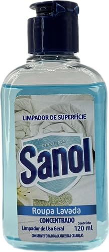 Sanol Limpador De Superfícies Roupa Lavada 120Ml Azul